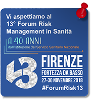 13° Forum Risk Management in Sanità